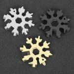 18 In 1 Snowflake Multi Tool Keychain Outdoor Survival Hex Wrench Screwdriver - Image 2