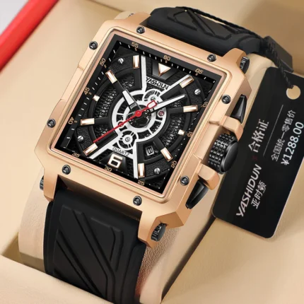 New Fashion Men's Watch Personality Square Large Dial Watch