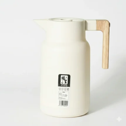 Premium Insulated Thermal Water Jug with Wooden Handle