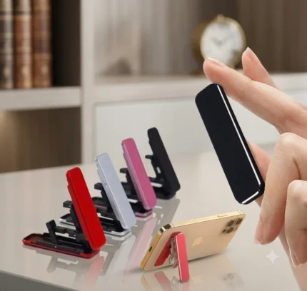 Folding Mini Metal Phone Holder Aluminum Alloy Foldable Desktop Stand 360 Rotating Universal Mobile Phone Desk Bracket