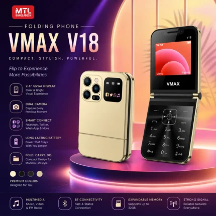 Experience the Future of Style with VMAX V18 Foldable Phone
