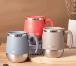 Stainless Steel Vacuum Coffee Cup, Double-Wall Thermal Mug with Lid for Hot & Cold Drinks, 500ml/16.91oz, Perfect Gift for Home Use, Outdoor Activities, Camping, Coffee Travel Mug
