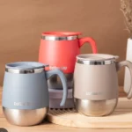 Stainless Steel Vacuum Coffee Cup, Double-Wall Thermal Mug with Lid for Hot & Cold Drinks, 500ml/16.91oz, Perfect Gift for Home Use, Outdoor Activities, Camping, Coffee Travel Mug