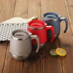 Stainless Steel Vacuum Coffee Cup, Double-Wall Thermal Mug with Lid for Hot & Cold Drinks, 500ml/16.91oz, Perfect Gift for Home Use, Outdoor Activities, Camping, Coffee Travel Mug - Image 3