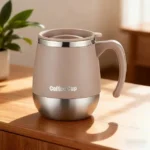 Stainless Steel Vacuum Coffee Cup, Double-Wall Thermal Mug with Lid for Hot & Cold Drinks, 500ml/16.91oz, Perfect Gift for Home Use, Outdoor Activities, Camping, Coffee Travel Mug - Image 5
