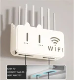 WiFi Router Storage Box Wall Mount, Hide Router and Modem, Router Cover Decorative Box for Office and Home(White) - Image 6