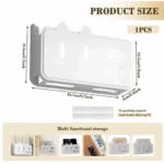 WiFi Router Storage Box Wall Mount, Hide Router and Modem, Router Cover Decorative Box for Office and Home(White) - Image 4