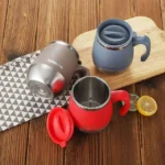 Stainless Steel Vacuum Coffee Cup, Double-Wall Thermal Mug with Lid for Hot & Cold Drinks, 500ml/16.91oz, Perfect Gift for Home Use, Outdoor Activities, Camping, Coffee Travel Mug - Image 2