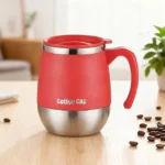 Stainless Steel Vacuum Coffee Cup, Double-Wall Thermal Mug with Lid for Hot & Cold Drinks, 500ml/16.91oz, Perfect Gift for Home Use, Outdoor Activities, Camping, Coffee Travel Mug - Image 4