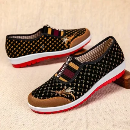 Comfortable Women’s Soft-Soled Non-Slip Casual Cloth Shoes for Middle-Aged Women
