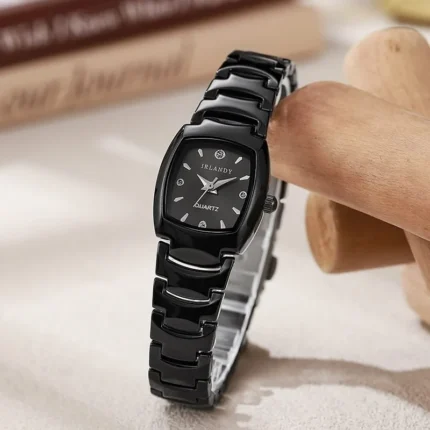 Tungsten steel watch women's waterproof simple temperament women's watch small dial women's quartz watch