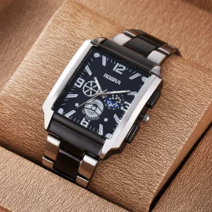 New Generous Dial Rectangular Punk Men's Watch Southeast Asia Hot Sale Exaggerated Watch Spot Wholesale