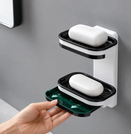 Wall mounted soap box (Double Layer)