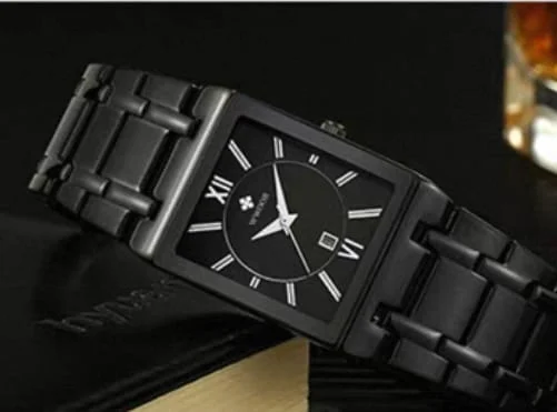 Fngeen Fenzun Business Men's Watch Waterproof Calendar Men's Square Watch Stainless Steel Quartz Export Watch - Image 3