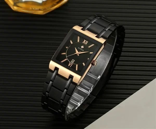 Fngeen Fenzun Business Men's Watch Waterproof Calendar Men's Square Watch Stainless Steel Quartz Export Watch - Image 4