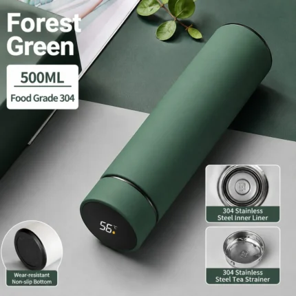 500ML Smart Water Bottle with Digital Temperature Display
