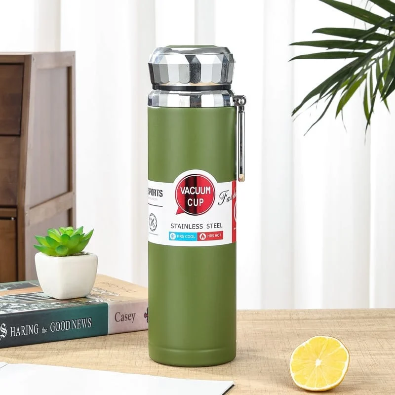 New 316 Stainless Steel Thermos Outdoor Portable Large Capacity Tea Cup Double Vacuum Sling Water Cup - Image 5