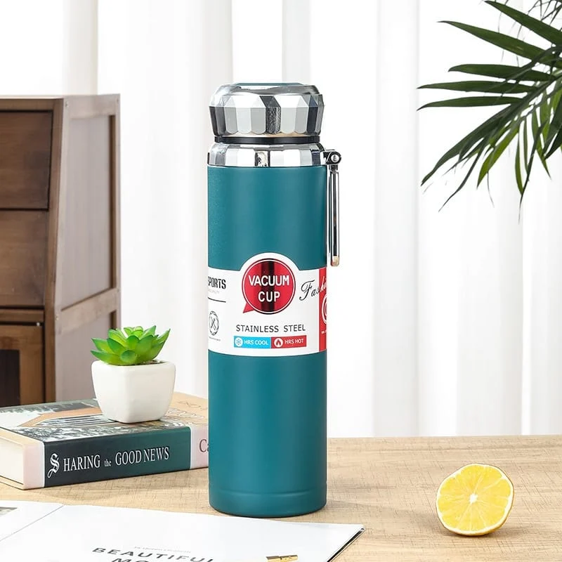 New 316 Stainless Steel Thermos Outdoor Portable Large Capacity Tea Cup Double Vacuum Sling Water Cup - Image 3