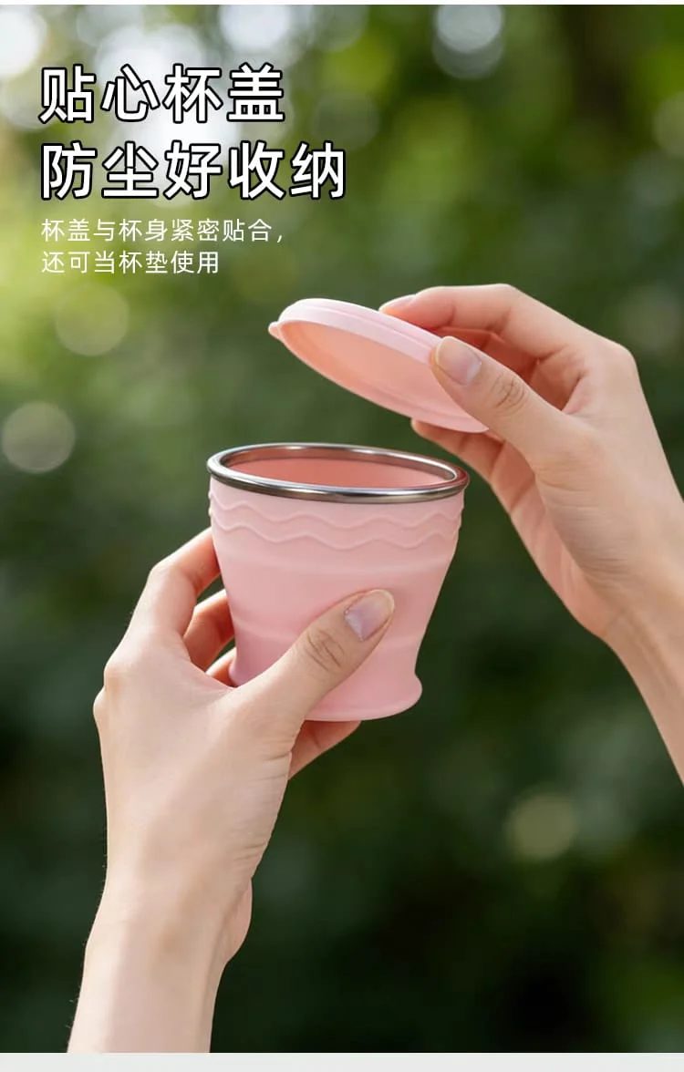 Silicon Foldable Travel Cup - Image 6